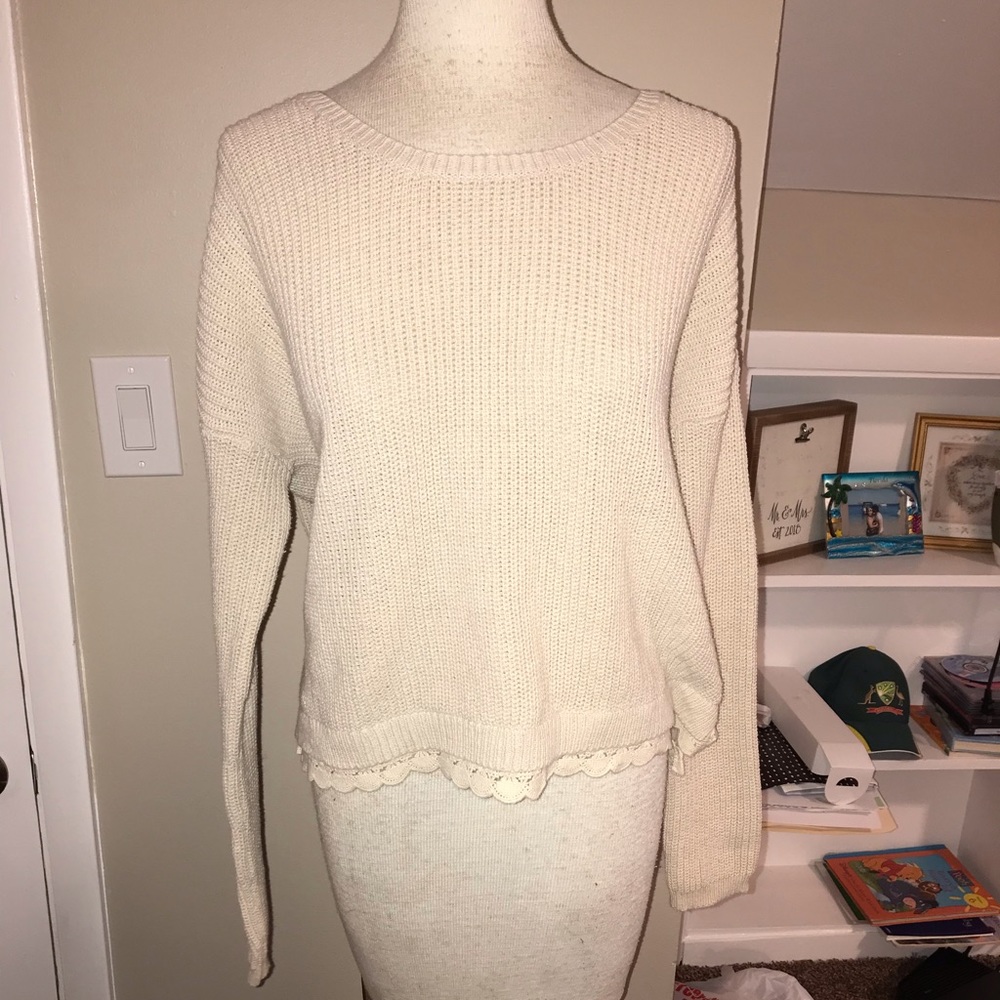 Cream sweater